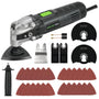 GALAX PRO Oszillationswerkzeug 400 W Multitool mit 30 Zubehörteilen, Softgrip, Schnellspannverschluss