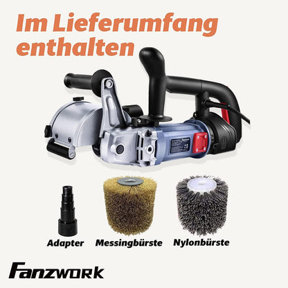 FANZWORK V2 Satiniermaschine 1500W - Oberflächenrenovierung