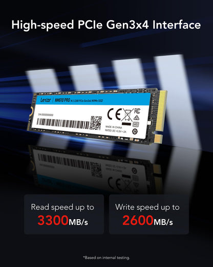 Lexar NM610PRO M.2 NVMe SSD intern - 1TB PCIe Gen3x4