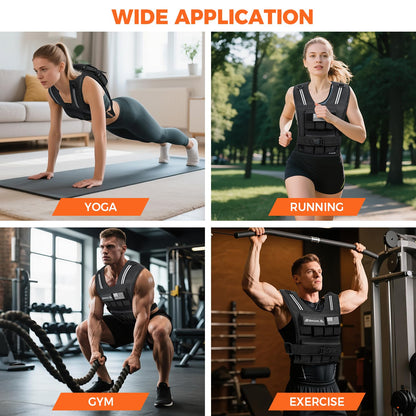 BAGAIL Hochleistungs-Fitnessweste Krafttraining – Verstellbar