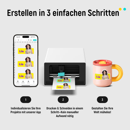Liene PixCut S1 Fotodrucker, Stickerdrucker und Schneidemaschine