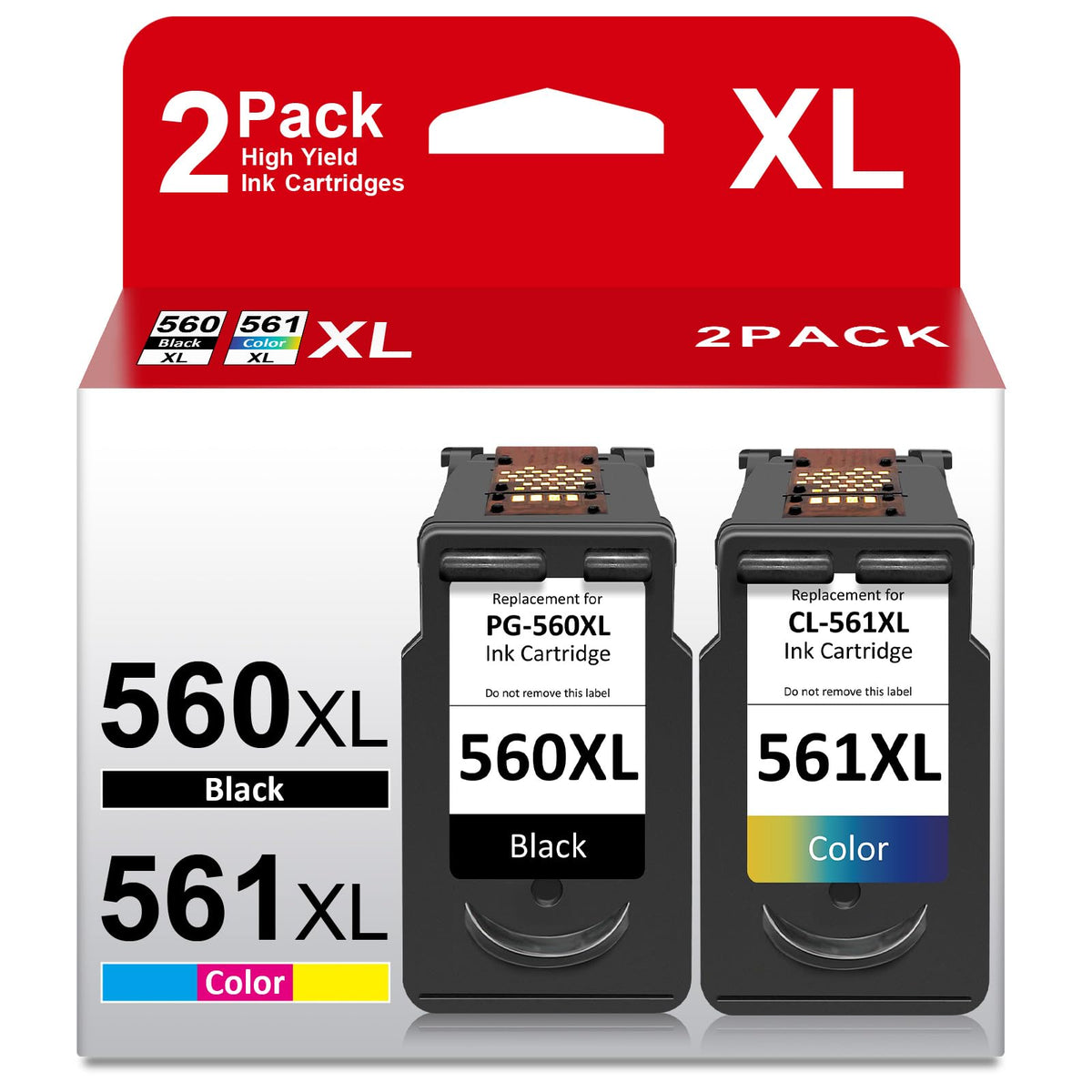 ATOPINK 560 561 XL Druckerpatronen Multipack für Canon Pixma, schwarz und dreifarbig