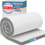ELONEO visco Matratzentopper 80x200cm - 5cm Memory Foam. Rechteckig, weiß, für druckentlastenden Liegekomfort.
