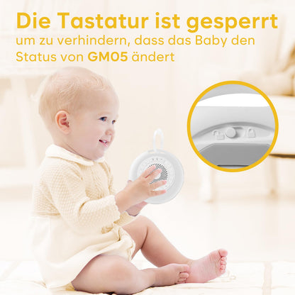 Easy@Home White Noise Machine, tragbare Einschlafhilfe mit Nachtlicht