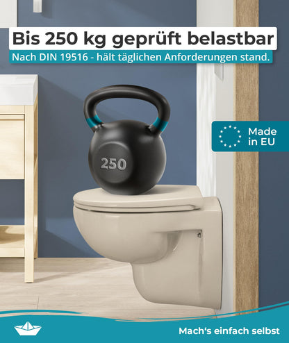 Calmwaters® Premium WC Sitz Duroplast oval - Pergamon