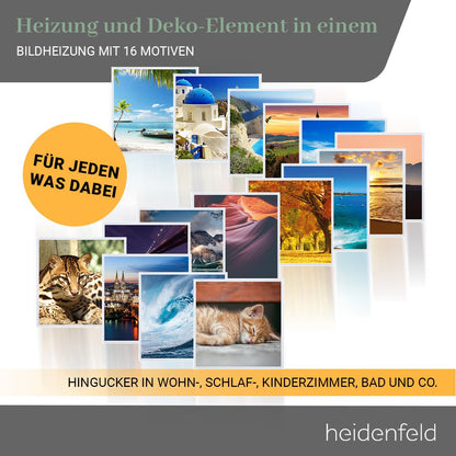 Heidenfeld HF-HP105 Infrarotheizung - 1000W Bergsee