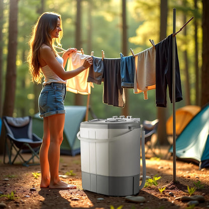 Wiltec Mini-Waschmaschine 3kg – Camping mit Schleuder
