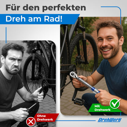 Generisch Drehmomentschlüssel Fahrrad 1/4 Zoll 2-26 Nm mit 11 Bits