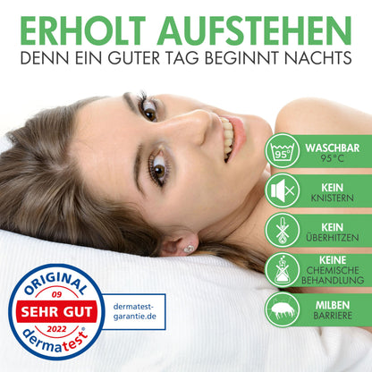 Welldora Premium Milbenbezug Matratzenschoner Allergiker 180x200x20