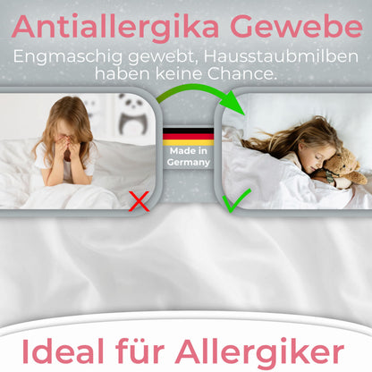 Luxus 100% Daunen Kinderwagendecke Babydecke 80x80cm - Ganzjahr
