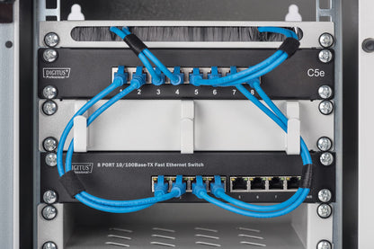 DIGITUS Netzwerkschrank 10 Zoll 6HE Wandmontage, 30 kg, grau