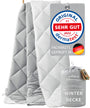Welldora OPTICLIMA Allergiker Bettdecke - 135x200 Winter Silbergrau-Weiss. Rechteckige, silbergrau-weisse Decke zur Wärmeisolation für Allergiker im Winter.