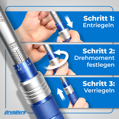 Generisch Drehmomentschlüssel Fahrrad 1/4 Zoll 2-26 Nm mit 11 Bits