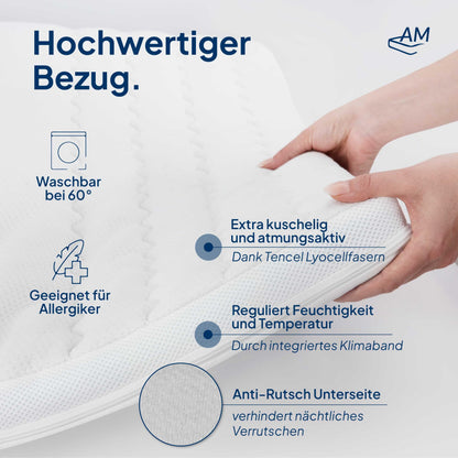 Premium Plus Gelschaum-Topper RG 50 – 180x200 cm, 8cm
