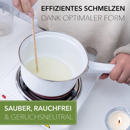 BwLights Paraffinwachs Granulat Weiss 5 kg – Kerzenwachs zum Giessen