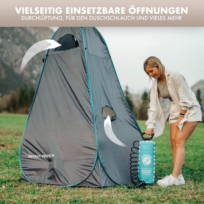 NATURBUMMLER Duschzelt Pop-Up Privacy Protec+ wasserdicht 1,9 m