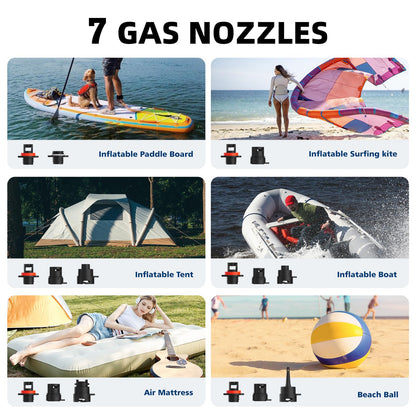 CYCPLUS D14PRO SUP-Luftpumpe 20 PSI, Akku, Dual Stage, Auto-Off