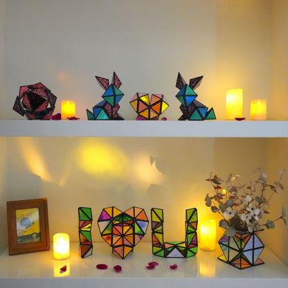 TOSY Magnet Pyramid Glow Zappelpuzzle Spielzeug – 2er-Set