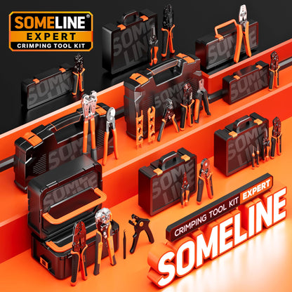 SOMELINE Crimpzange Set für wasserdichte Kfz-Stecker, 0,34–2,5 mm²