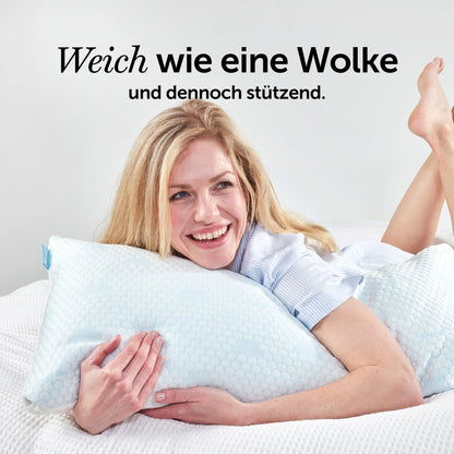 Cloudpillo Ergonomisches Memory-Foam Schlafkissen – 40x80 cm