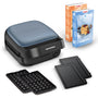 Tefal Snack Collection Sandwich- & Waffeleisen SW8674F0, rechteckig, silber-schwarz. Bereitet Sandwiches und Waffeln zu.