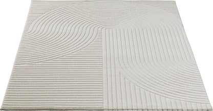 Everest Moderner Kurzflor Teppich – Panglao, Creme, 200x290 cm