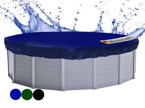 QUICK STAR Poolabdeckung Rund Ø 610 cm - Solar, Blau. Erwärmt Poolwasser und schützt vor Verschmutzungen.