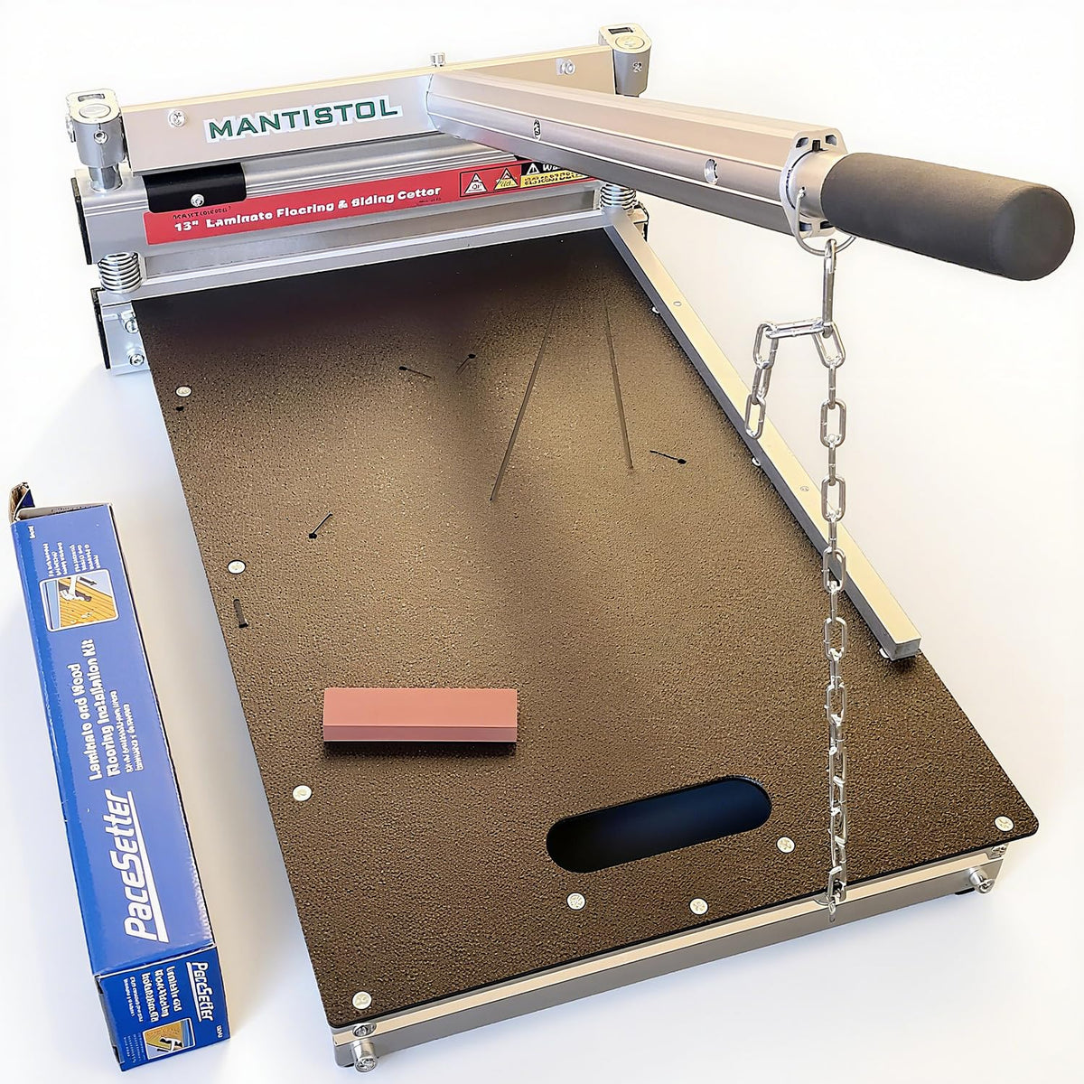 MantisTol MC-330 Laminatschneider 330 mm mit Verlegeset, ausziehbarer Griff und Wolframstahlklinge