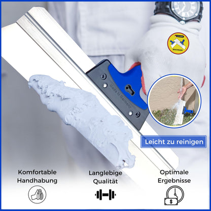 BACHSAM® Flächenspachtel Set – 25, 40, 60cm Trockenbau Werkzeug