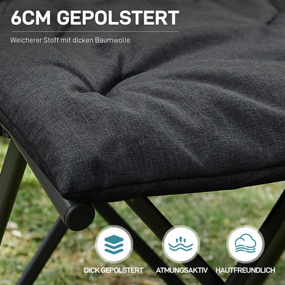 EVER ADVANCED Fusshocker faltbar, gepolsterte Fussablage, 47 cm hoch