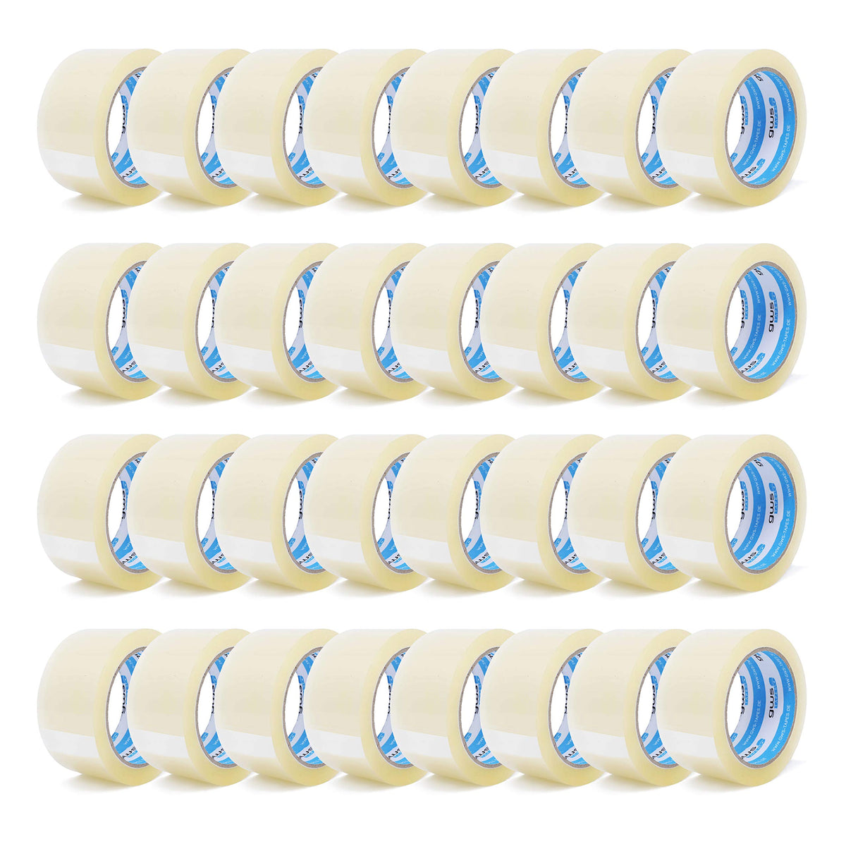 gws Paketklebeband 36 Rollen, farblos, geräuscharm, 66 m x 50 mm