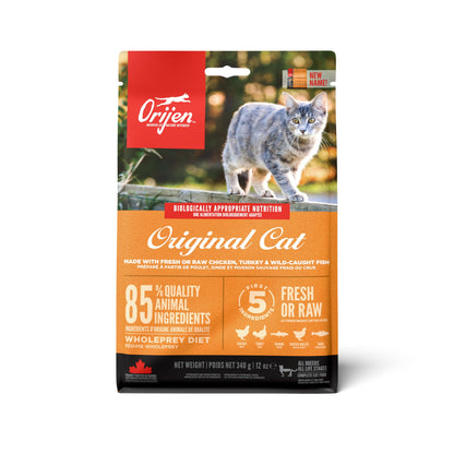 Orijen Katze und Kätzchen Speisen Katzenfutter - 5.4 kg. Braune Kroketten als nahrhaftes Trockenfutter für ausgewachsene Katzen und Kätzchen.
