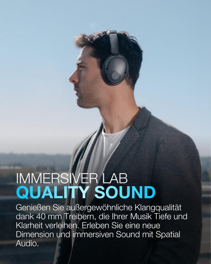 JLab JBuds LUX ANC Noise Cancelling Over-Ear-Kopfhörer, Graphit