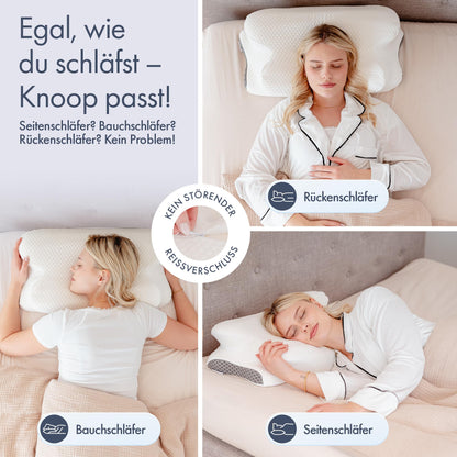 Knoop Home & Living Orthopädisches Nackenkissen – Memory Foam