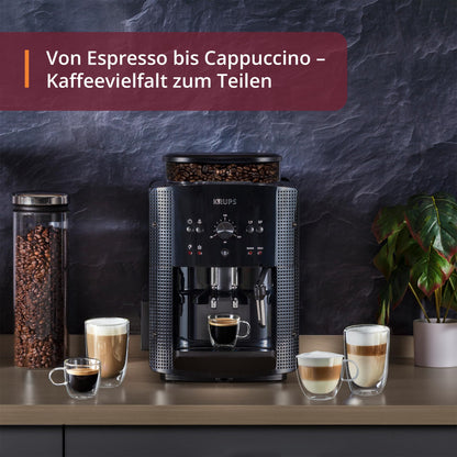 KRUPS Arabica Picto Kaffeevollautomat - Schwarz EA810870