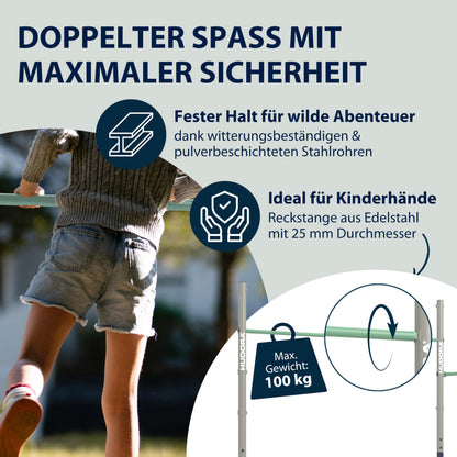 HUDORA Turnreck Fabian Turnstange – Standard/Pro, höhenverstellbar