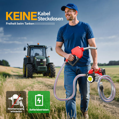 TaskStar Akku-Dieselpumpe nms-12, Kraftstoffpumpe 45 l/min, 21 V
