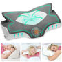 Elviros Nackenstützkissen Memory Foam, ergonomisch, 64 x 38 cm, Konturform und Armrinnen