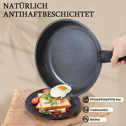 GiPP Topf- und Pfannenset 11-teilig, abnehmbarer Griff, Induktion