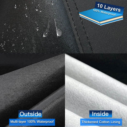 Holthly 10 Schichten Autoabdeckung C7 – Wasserdicht Schwarz