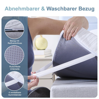 Hiimgo Gel Kaltschaum Matratzentopper - 180x200cm H3/H4 7cm