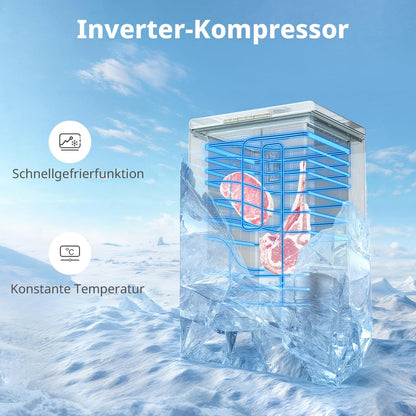 Comfee Gefriertruhe 99 L, Inverter-Kompressor, 38 dB, 4-Sterne