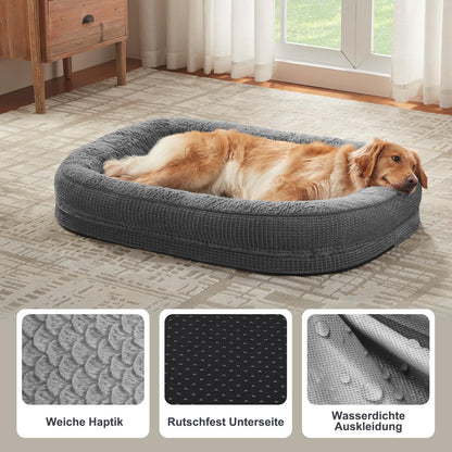 Pawk Orthopädisches Hundebett Memory Foam 122x89 cm wasserdicht