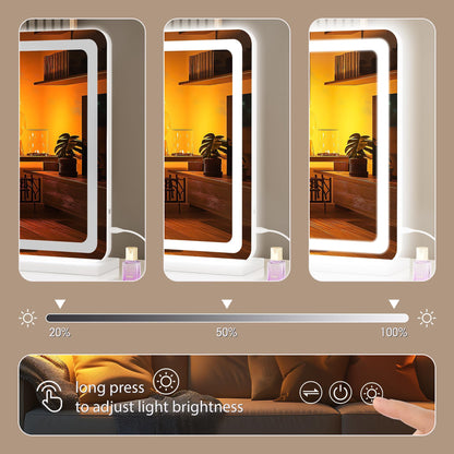 Hasipu LED Kosmetikspiegel 80x50cm dimmbar Touchscreen