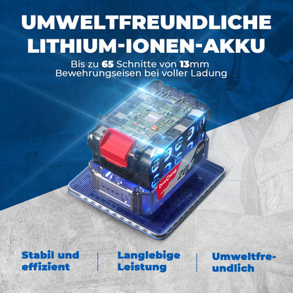 DongCheng Akku-Winkelschleifer 18V, 125 mm, bürstenlos, inkl. Akku