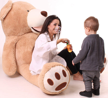 MKS XXL Teddybär Kuscheltier 200cm mit waschbarem Bezug