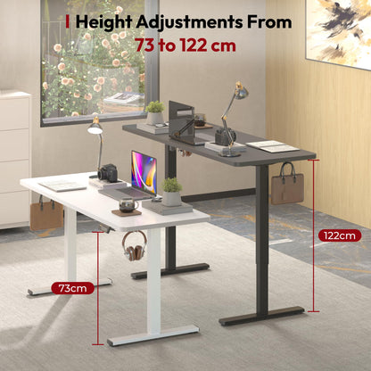 SANODESK Höhenverstellbares Stehpult 160x60 cm Schwarz