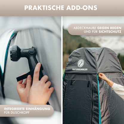 NATURBUMMLER Duschzelt Pop-Up Privacy Protec+ wasserdicht 1,9 m