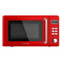 Cecotec Proclean 5110 Digitale Mikrowelle mit Grill - Rot. Rotes Gerät zum Erwärmen, Garen und Grillen von Speisen.