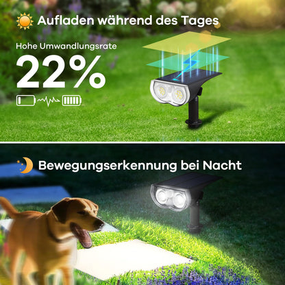 Linkind StarRay Solar LED Strahler mit Bewegungsmelder, 4 Stück